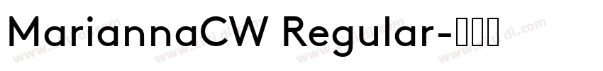 MariannaCW Regular字体转换